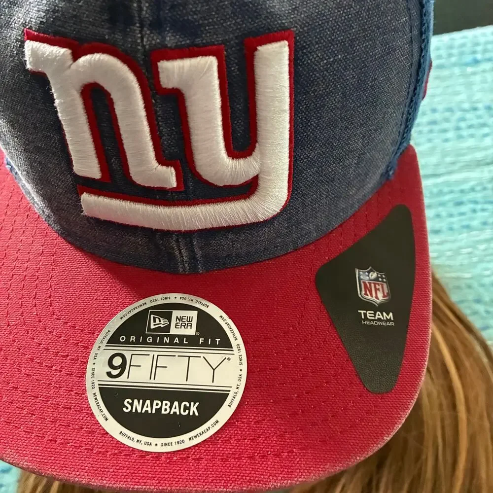 New Era New York Giants 9FIFTY Snapback Hat NFL Team Headwear Trucker Cap NWT - Picture 2 of 11